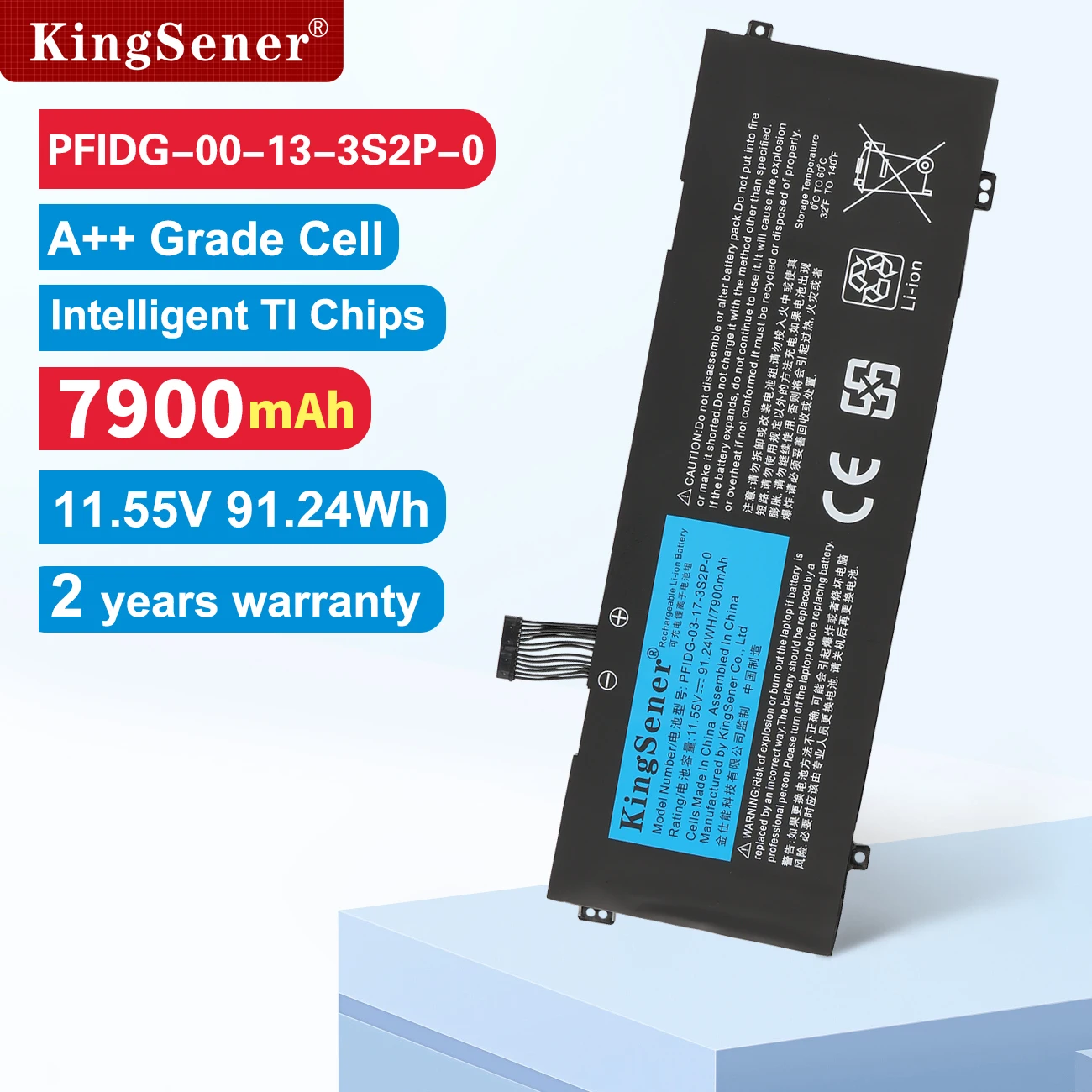 KingSener PFIDG-03-17-3S2P-0 Laptop Battery For Getac S2 UMI Air S1 Plus For MECHREVO Code 01 Air II S1 Plus PFIDG-00-13-3S2P-0