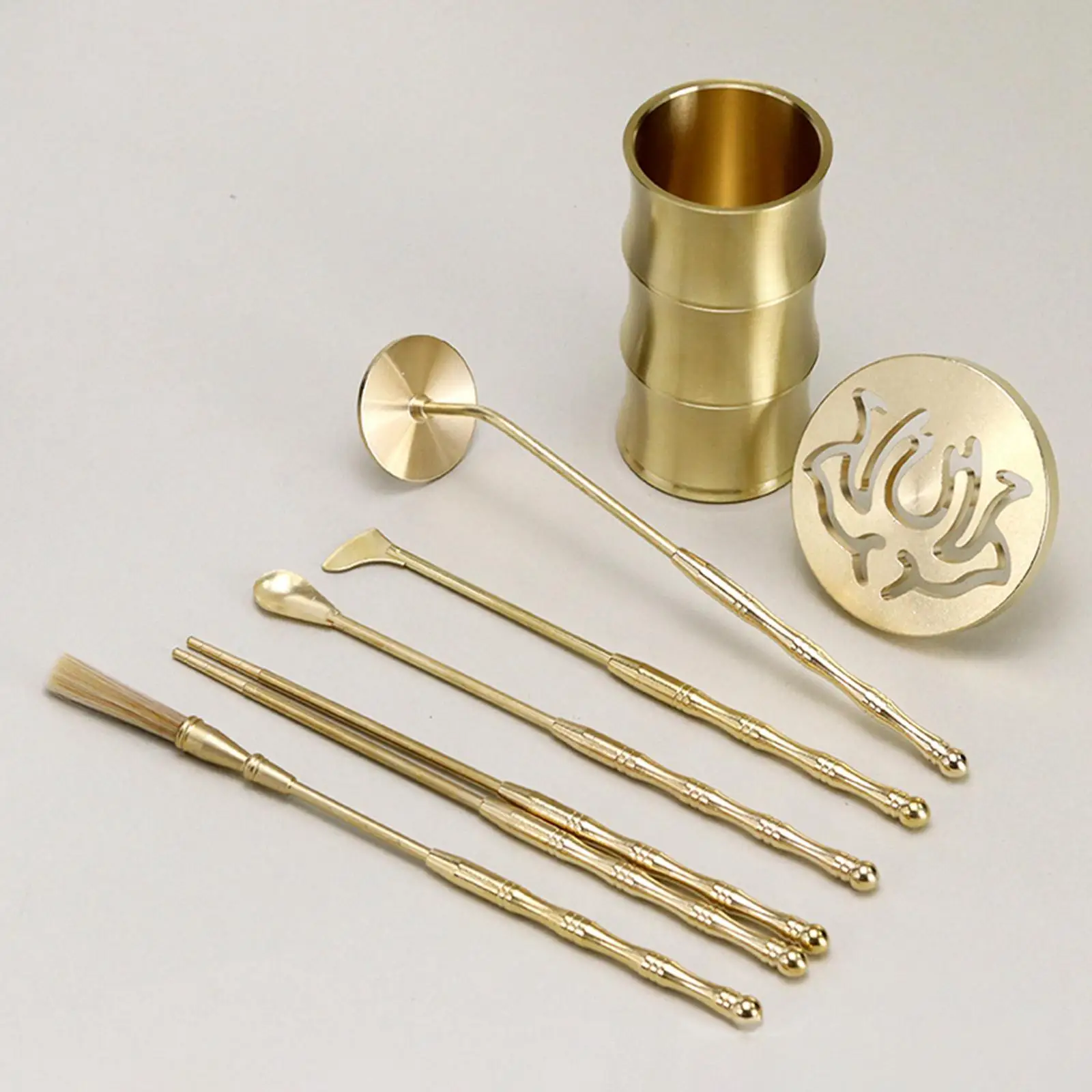 7 Pieces Chinese Incense Ceremony Set Incense Making Set for Yoga Meditation 7 Pieces Chinese Incense Ceremony Set Incense Making Set for Yoga Meditation