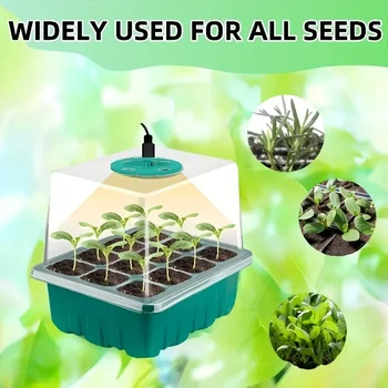 1/5PCS Grow Own Plants with This Complete Seed Starting Kit Includes ,Seedling Starter Trays ,Full Spectrum Plant Growth Lamps