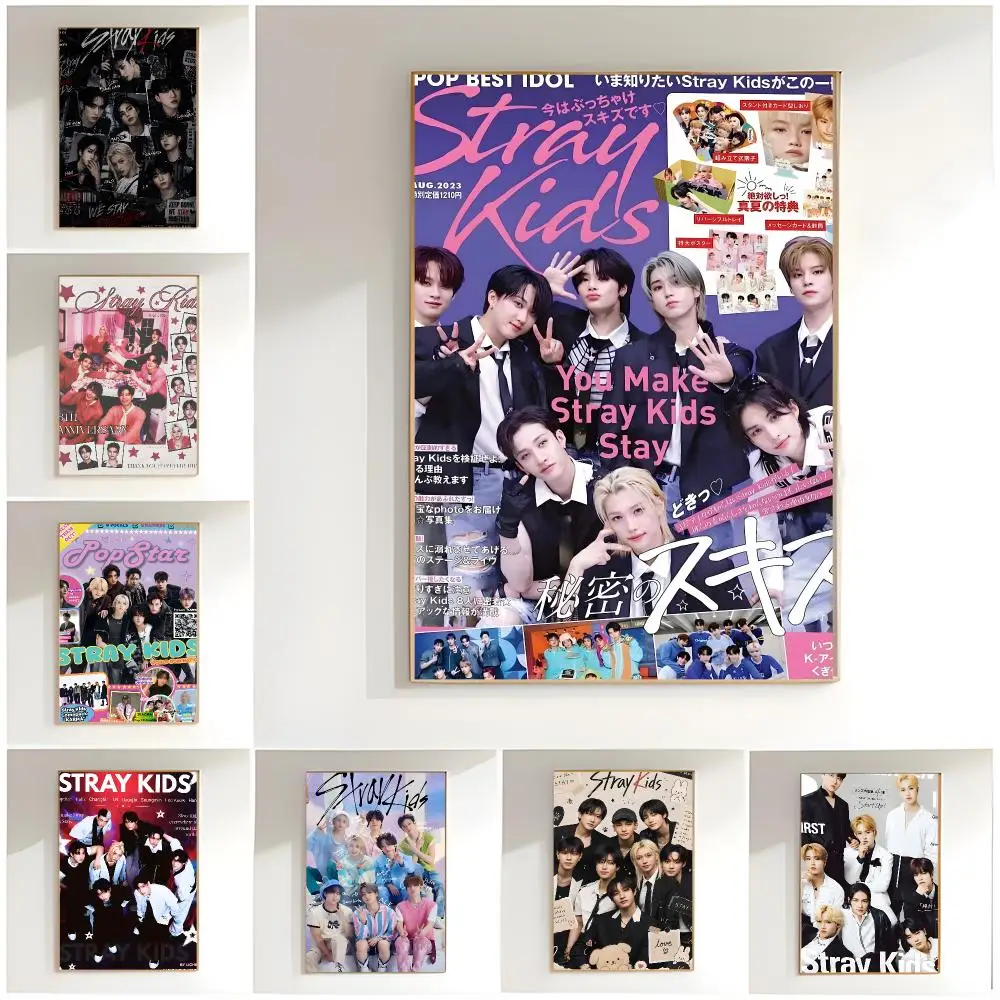 Stray Kids K-Pop Poster - Classic Wall Art Home Decor, Peel and Stick, Unframed