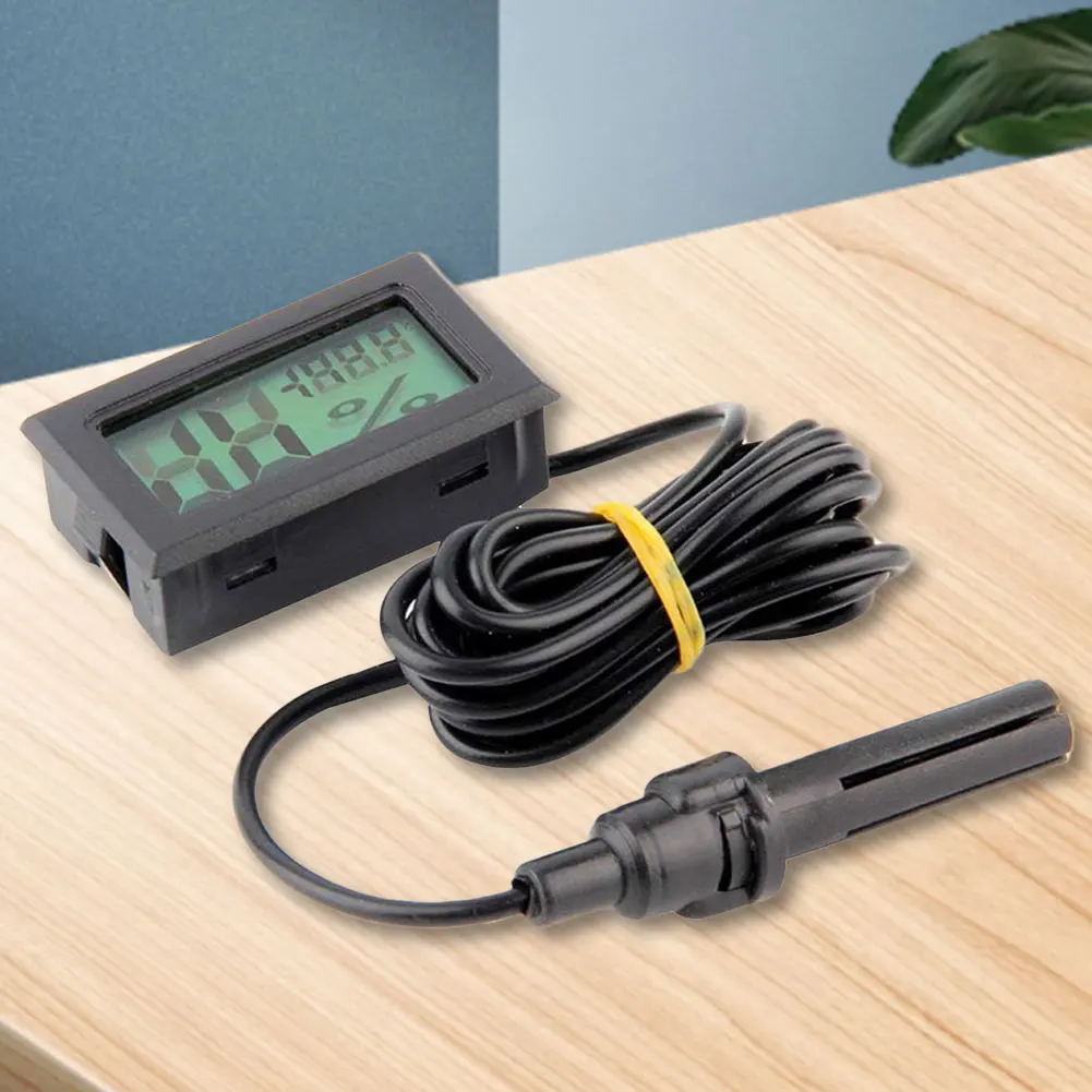 Digital Thermometer Hygrometer Temperature and Humidity Meter for Reptile Incubator Aquarium Poultry