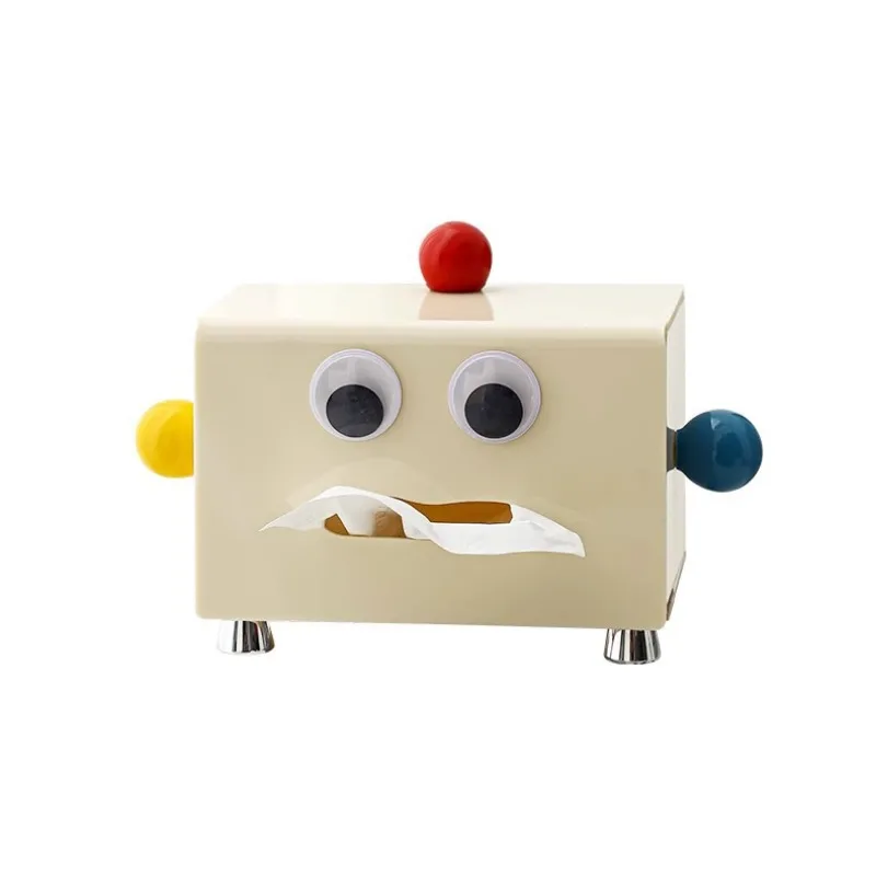 Cute Doll Tissue Box Creative Dining Table Plastic Tissue Box Kitchen Wet Wipes Tissue Dispenser Nordic Home Decoration Art 6