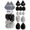 14pcs Makeup Sponge Set With Storage Jar Latex-Free, Makeup Sponge Finger Puff, Dual-Use Wet & Dry Foundation Cosmetic Puffs 3