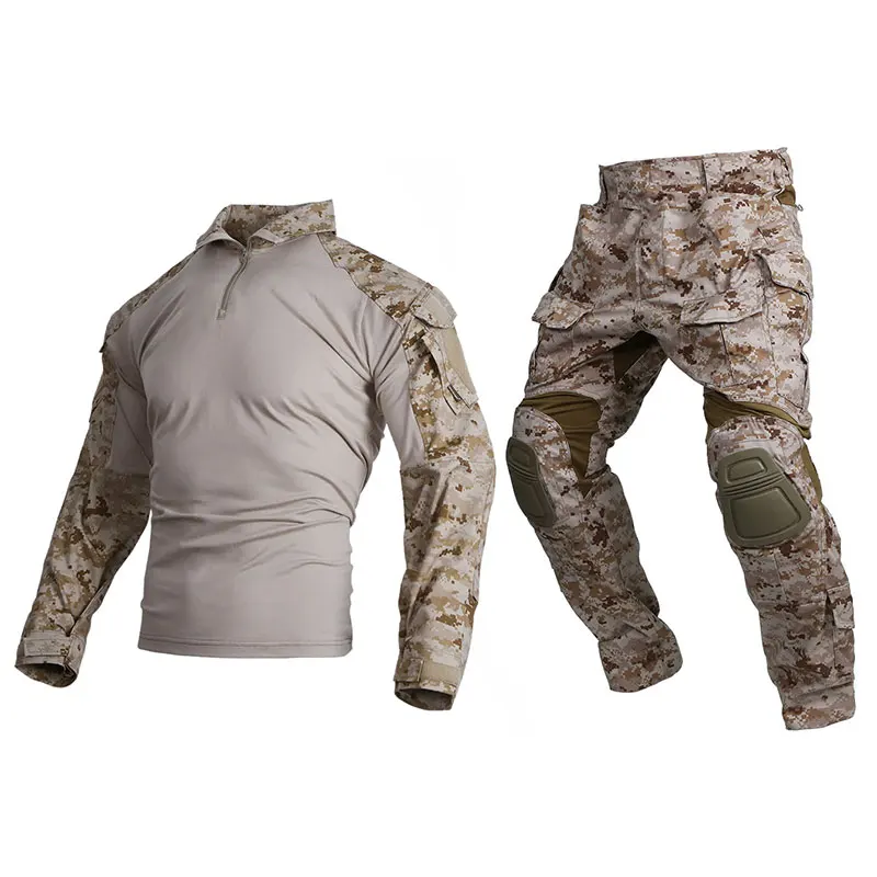 Tactical G3 Combat Uniform Sets Emersongear Mens Camouflage Suits Outdoor Hunting Shirt Pants Tops Duty Cargo Trouser AOR1 tactical suits