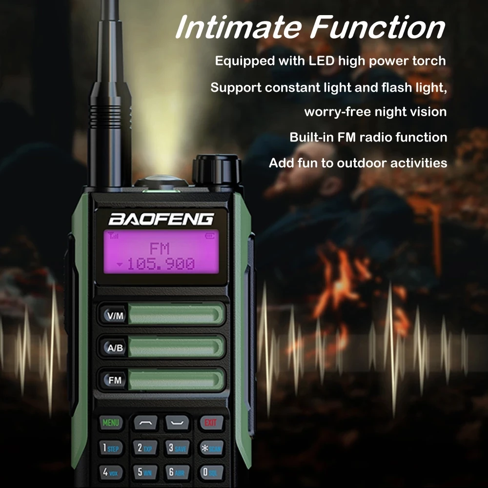 2PCS NEW Baofeng UV 16 Max V2 High Power Upgraded Of UV9R UV5R Walkie Talkie IP68 Waterproof 50KM Long Range Dual Band Ham Radio 3