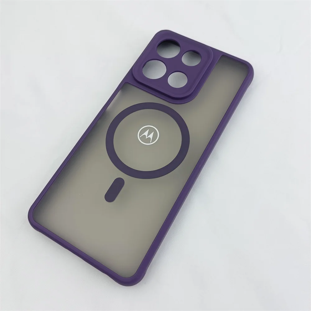 Magnetic Charging Matte Clear Shockproof Case with Frosted Shell