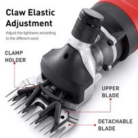 home. Cordless Electric Shears,Professional Sheep Shearing Clippers with 2 PCS Rechargeable Lithium Battery, 6 Speeds Heavy 2
