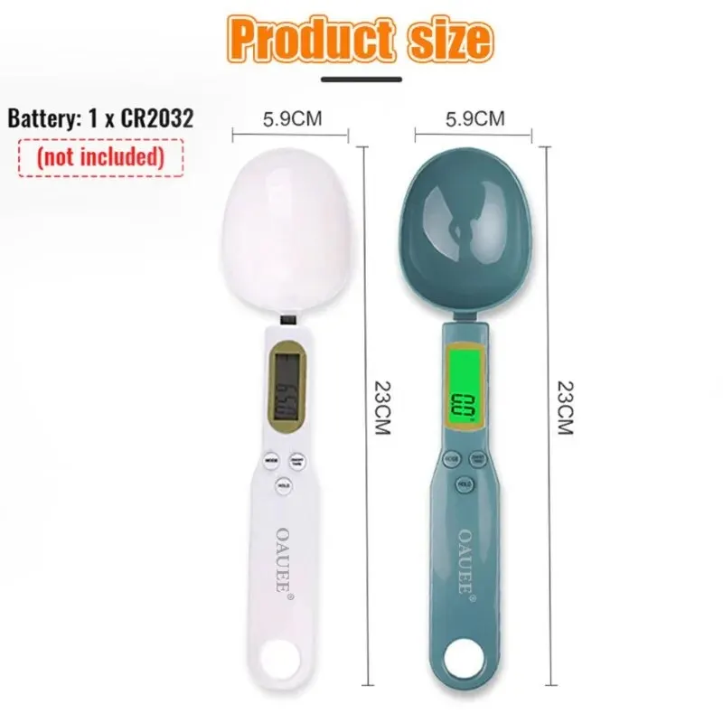 Mini Spoon Digital Kitchen Scale Electronic LCD 0.1-500g Food Weight Measuring for Milk Coffee