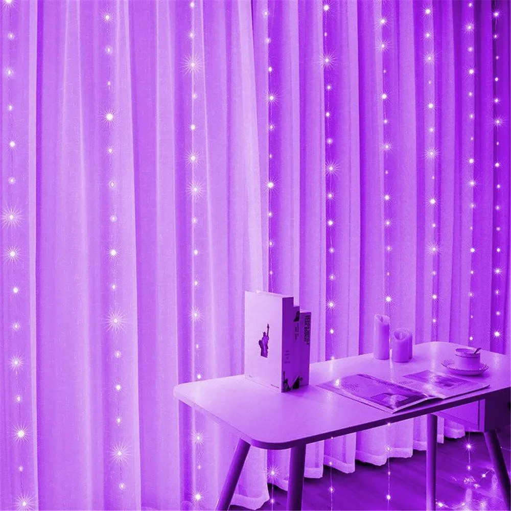 thumbnail image 1 of 6/3M USB LED Curtain Light Christmas Tree Decorations for Home Ornaments Halloween New Year 2025 Xmas Room Decor Navidad 2024, 1 of 5
