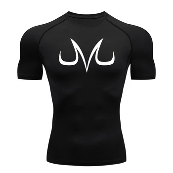 Graphic Compression Shirts for Men Summer Short Sleeve Rash Guard Gym Workout Tshirt Athletic Quick Dry Baselayer Undershirts 1