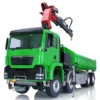 LESU 1/14 RC Dumper Car 8*8 Roll On/Off Hydraulic Crane Tipper Truck Reversing Valve Painted Finished Electric Toys THZH1310 1