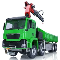 LESU 1/14 RC Dumper Car 8*8 Roll On/Off Hydraulic Crane Tipper Truck Reversing Valve Painted Finished Electric Toys THZH1310 1