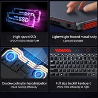 S6 Laptop re i9-13900HK RTX 4050 6G Backlit Keyboard notebooks gamers 16.1'' 4800mah 64GB 2*DDR5 2*M.2 144Hz 3