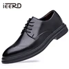 Oxfords – chaussures classiques en croûte de cuir pour hommes, grande taille 38-48, Brogue d'affaires formel, augmentation interne 1