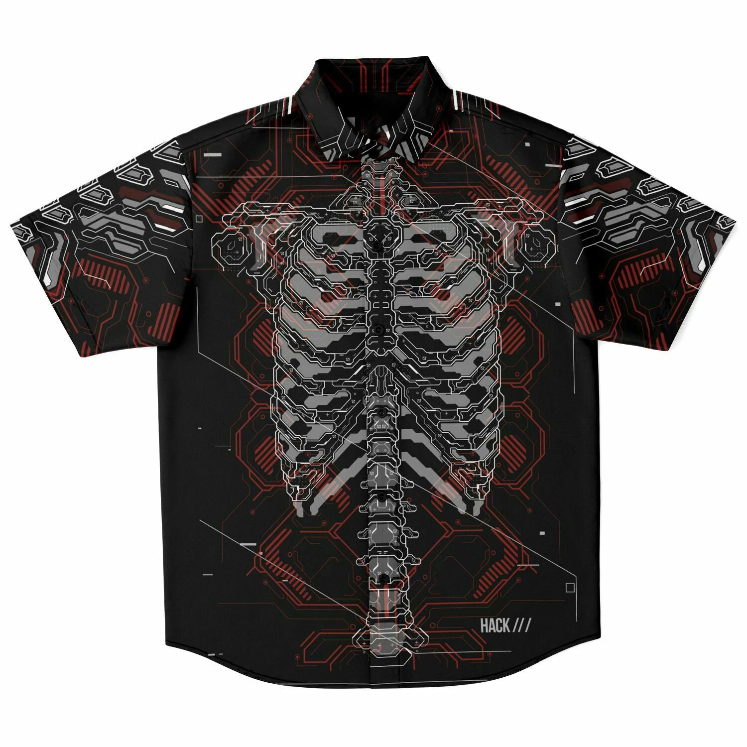 Y2k Hawaiian Shirt Cyber Print Button Down Shirt For Men/Women Unisex Shirts Summer Short Sleeve Hiphop Streetwear