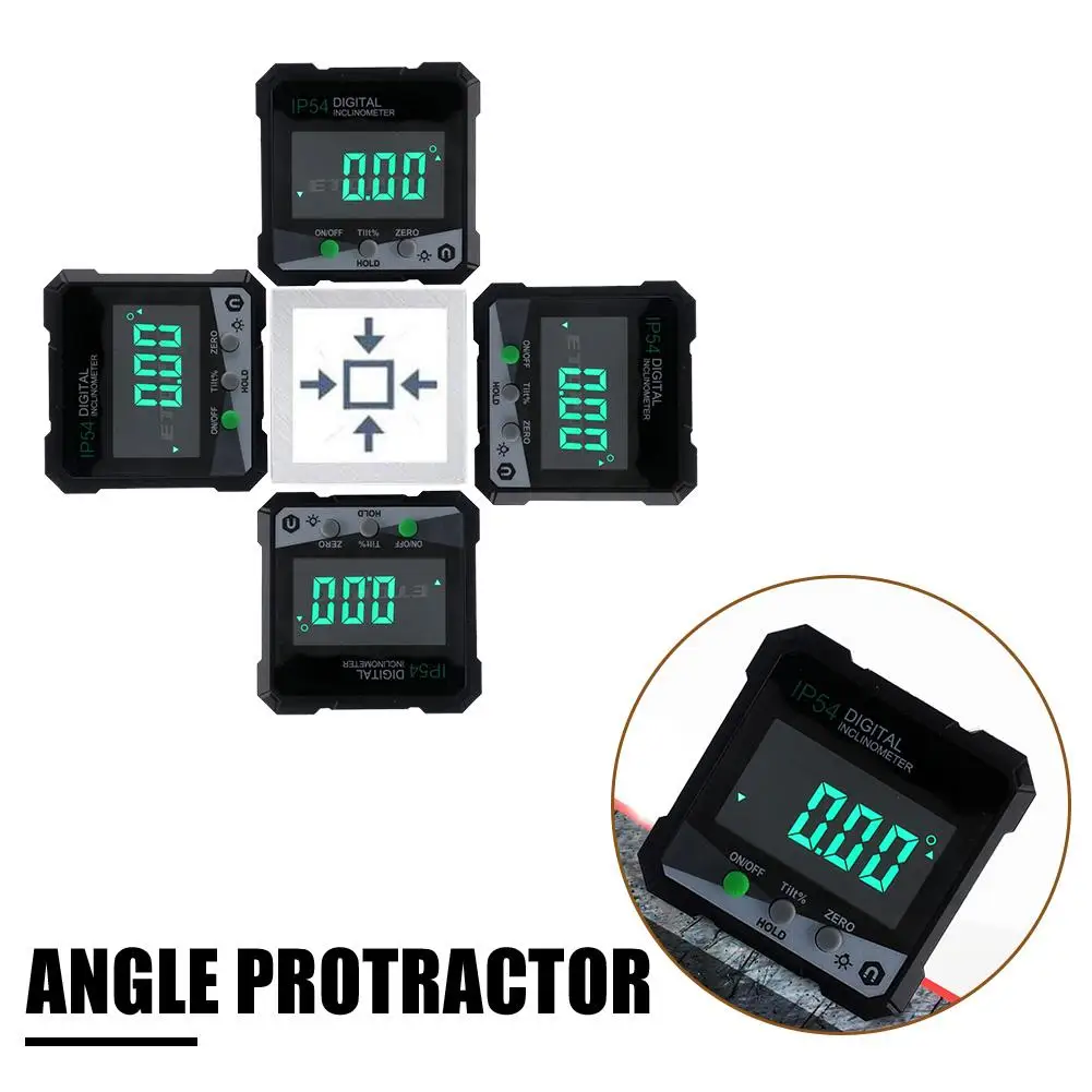 New 360 Degree Micro Electronic Digital Goniometer Inclinometer Goniometer Measuring Box With LCD Digital