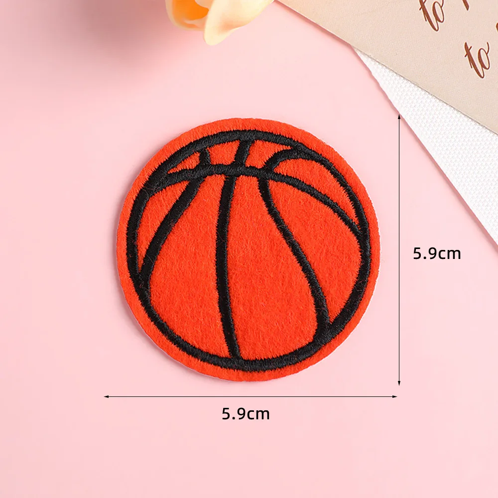 thumbnail image 2 of 18 Pcs Ball Sports Chenille Iron On Patches, Basketball Baseball Football Volleyball Rugby Tennis Repair Patches Kit Sew On Embroidered Applique Diy Accessory For Backpack Clothes Pants Hats Jeans 2 of 9