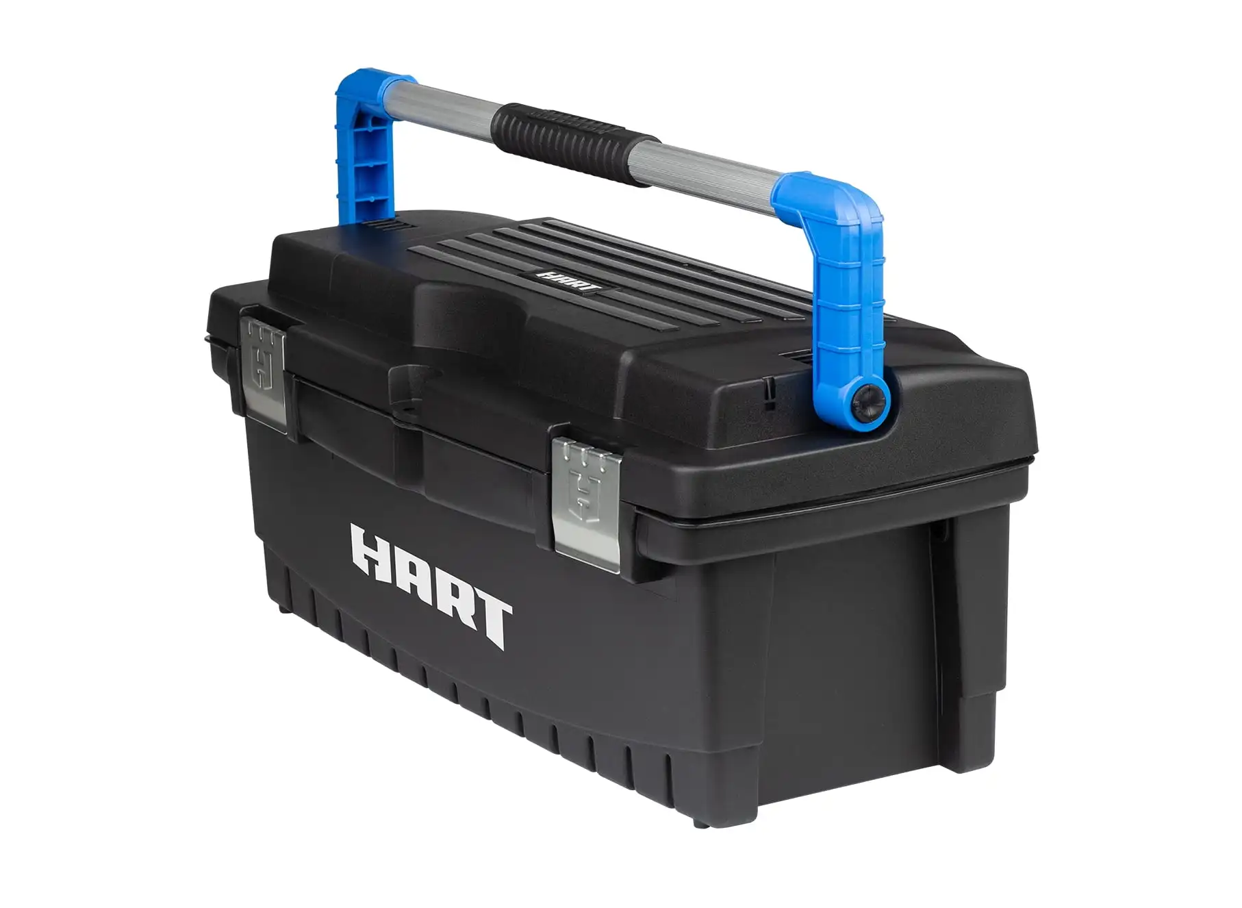 NEW 26" Toolbox, Resin Tool Storage and Organization, Black with Blue Accents 3