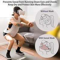 For Oculus Quest 2 Accessories VR Mask Cover Breathable Sweat Band Virtual Reality Headset for Meta Quest 3 Pico 4 Vision Pro - Image 3