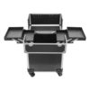 Professional Makeup Case,Aluminum Cosmetic Case Rolling Makeup Trolley Case for Travel Makeup Nail Art Hair Styling 5