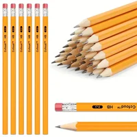 10Pcs /Lot Sketch Pencil Wooden Lead Pencils HB Pencil with Eraser Children Drawing Pencil School Writing Stationery 1