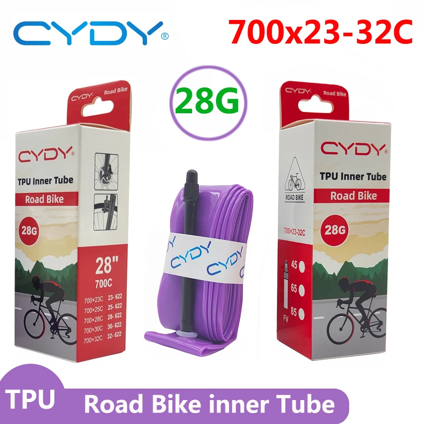 Ultralichte 700C racefiets binnenband, 28g voor tpu materiaal, past op