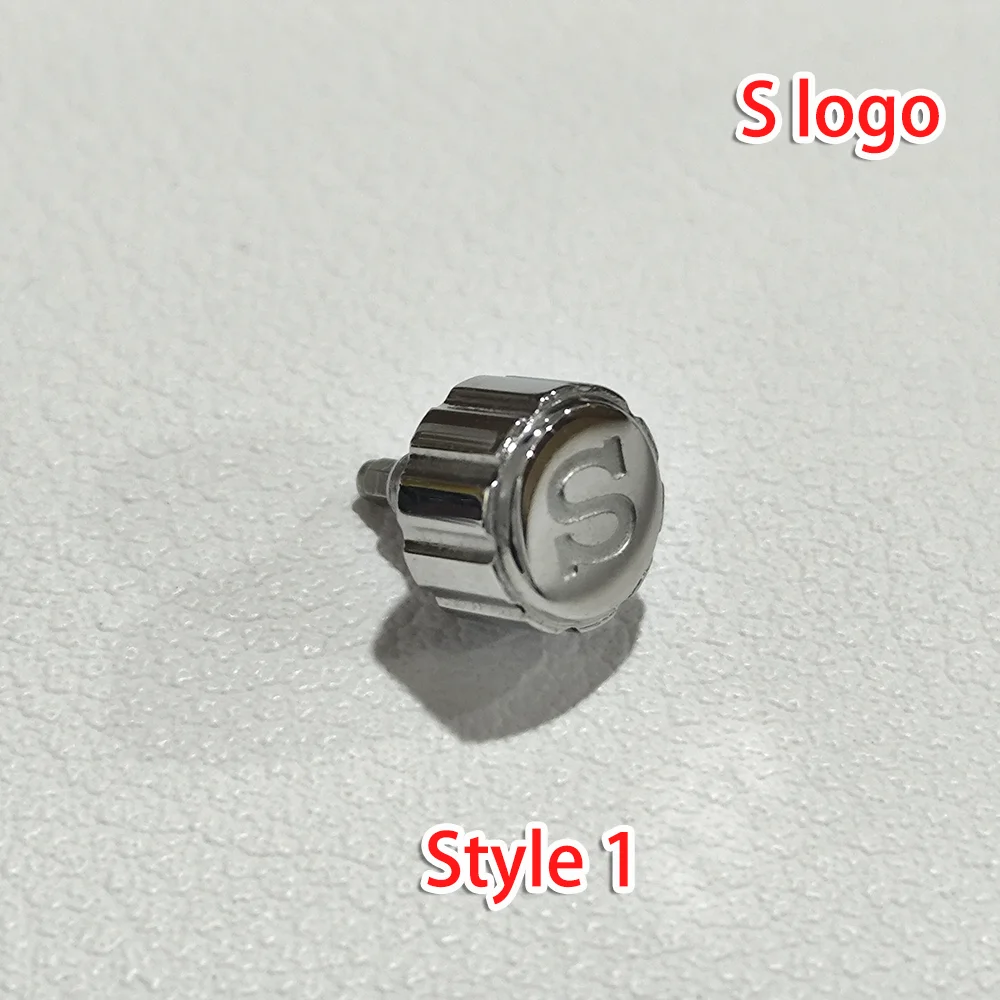7mm S Logo Krone für NH34 NH35 NH36 4R35 4R36 Uhrwerke passend für SKX-007/009 modifizierte Uhr Schraubkronen Ersatzteile – Detail 1
