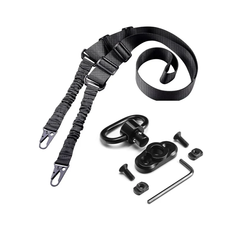 Metal QD Release 1.25 Inch Sling Mount 2-point anchors Strap Attachment Hook For Hunting