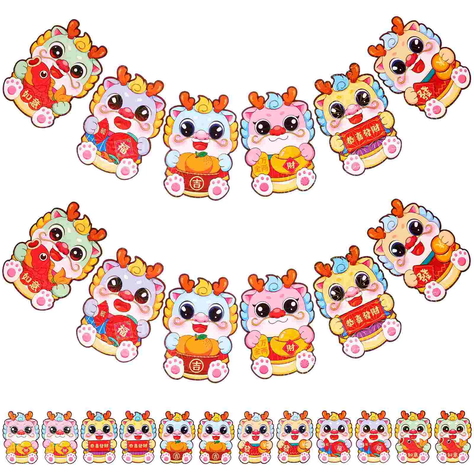 

60Pcs Spring Festival Red Envelopes Spring Festival Red Packets Year of Dragon Money Envelopes