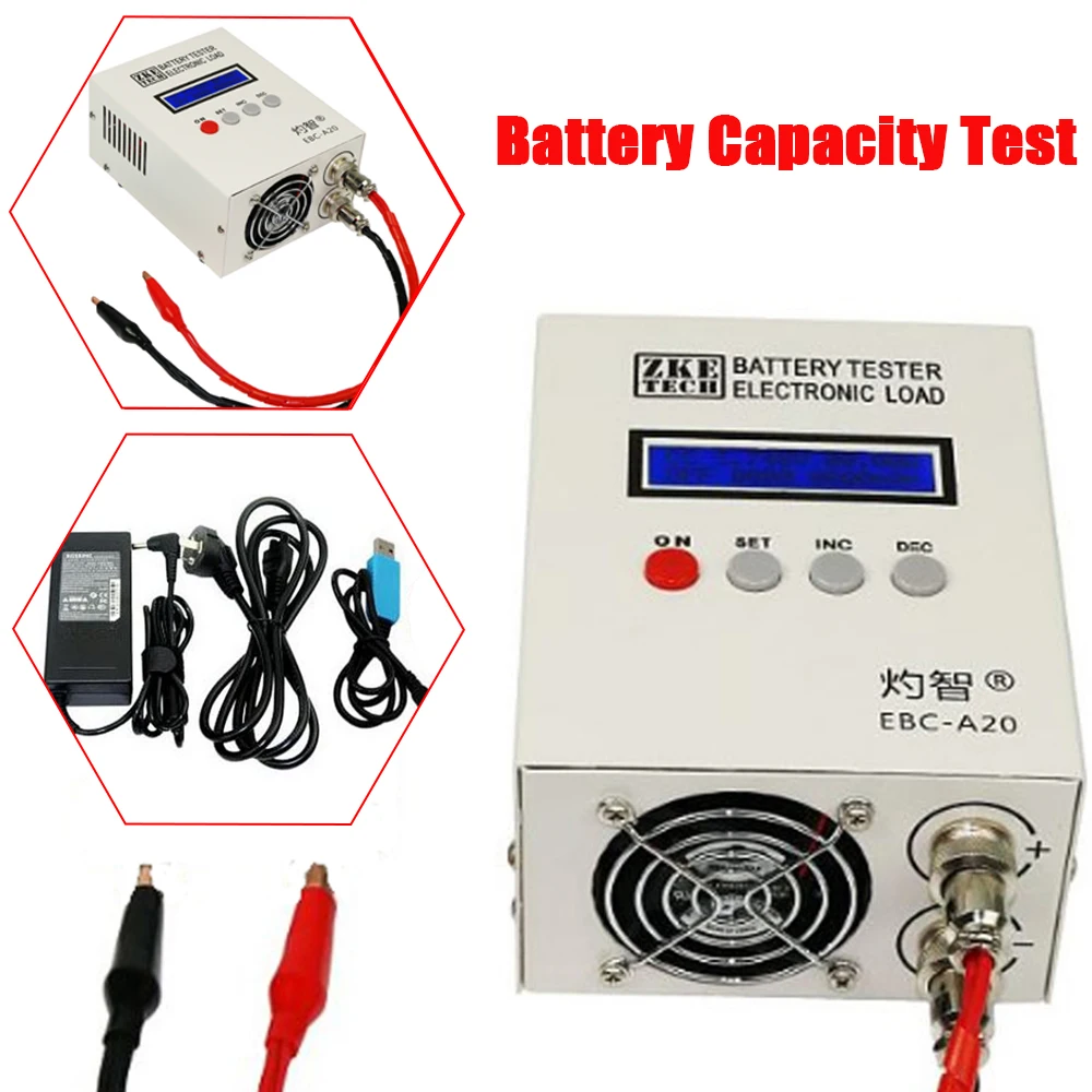 EBC-A20 Testeur de capacité de batterie Li-Po 5 A Charge 20 A