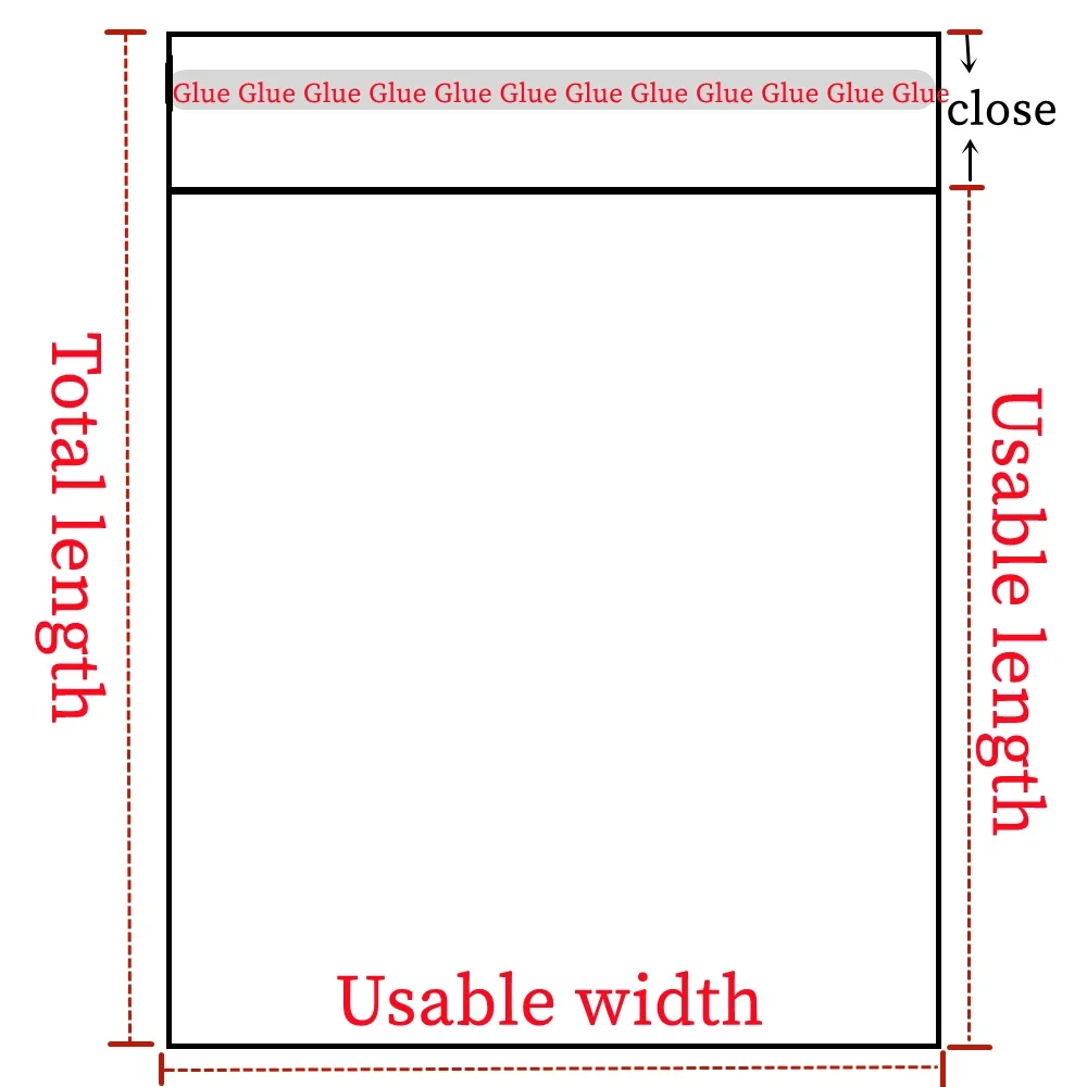 Self-Sealing Transparent Plastic Gift Bags for Jewelry, Candy, and Cookies