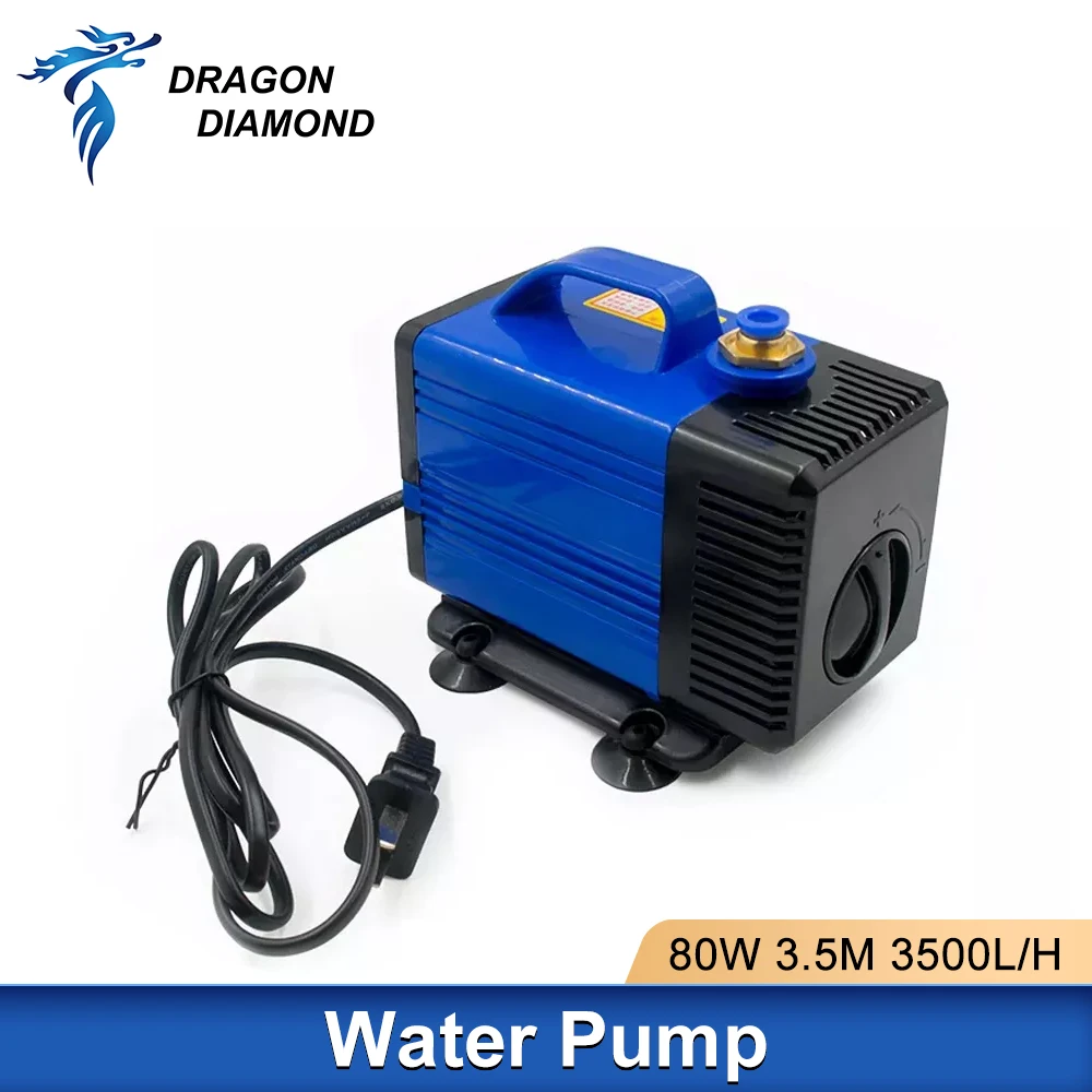 Submersible Water Pump 80w 3.5m 3500l/h Ipx8 220v For Co2 Laser