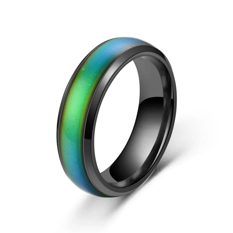 Stainless Ring Changing Color Mood Rings Feeling / Emotion Temperature Ring Smart Jewelry stainless steel ring finger ring color change ring