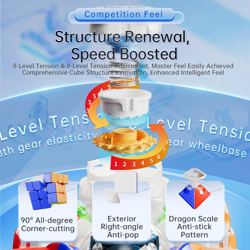 MOYU WEILONG V10 Ai Smart Magnetic Magic Cube 3x3x3 Professional Speed Puzzle 3x3 3×3 Children's Toy Gift Speedcube Cubo Magico 5