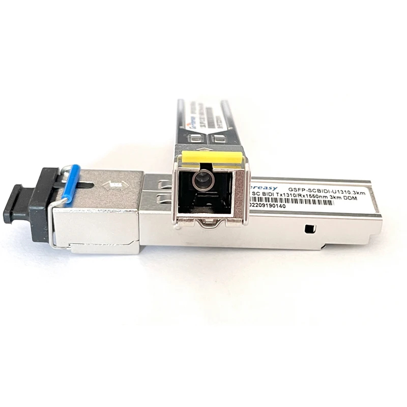 1.25G Szkandium bidi SFP Modul 3km~80km tx1310nm/rx1550nm Mali GBIC WDM SFP Izomrost Adóvevőkészülék Modul számára cisco/mikrotik/ubiquit/zte