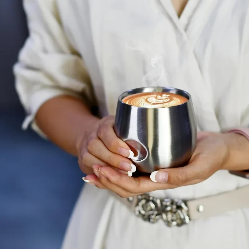 Double Layer Insulated Stainless Steel Mug for Hot Beverages and Outdoor Adventures