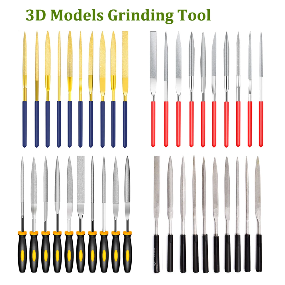 

Engraving Grinding File Needle Deburring Kit Sanding Tools DIY 3D Printer Parts Grinding Trimming Tool 3D Model Cutter Scraper