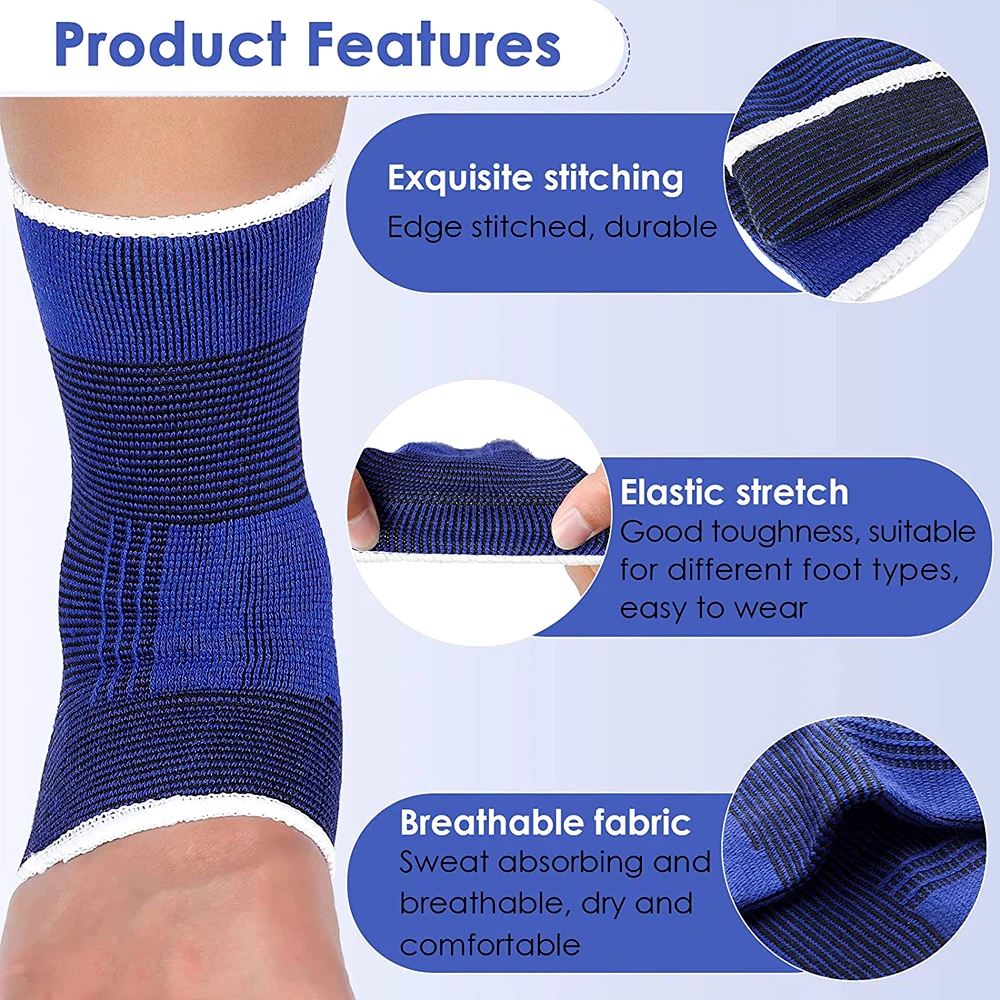 1Pair Ankle Brace Compression Sleeve Ankle Support for Women & Men Ankle Compression Sock for Sprain Swelling Plantar Fasciitis ankle support compression socks ankle support brace