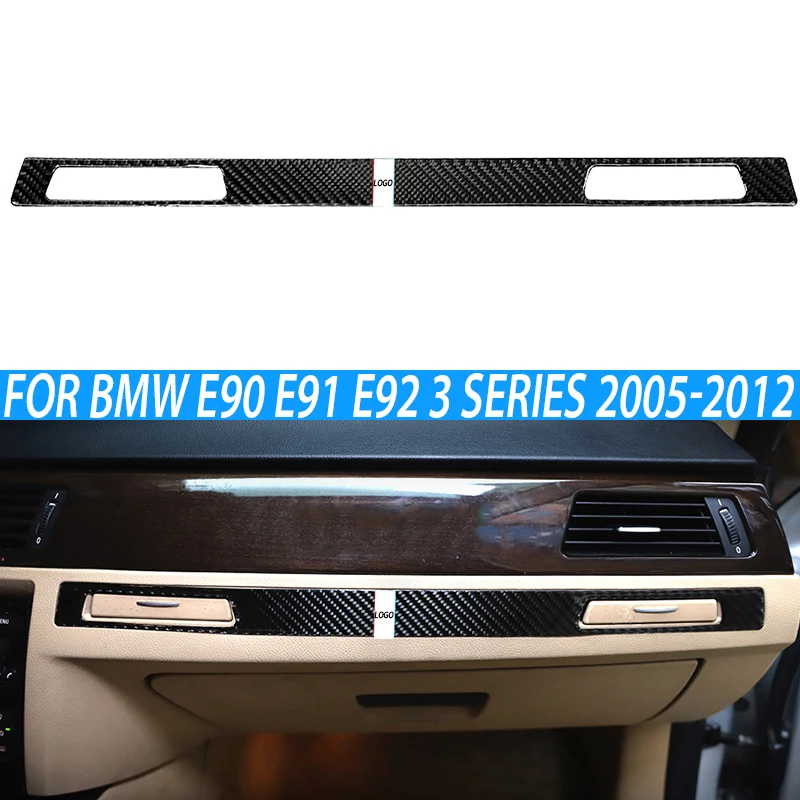 

Автомобильный держатель для стакана воды LHD из углеродного волокна, внутренняя полоса, отделка, автомобильные аксессуары для BMW E90 E91 E92 3 серии 2005-2012