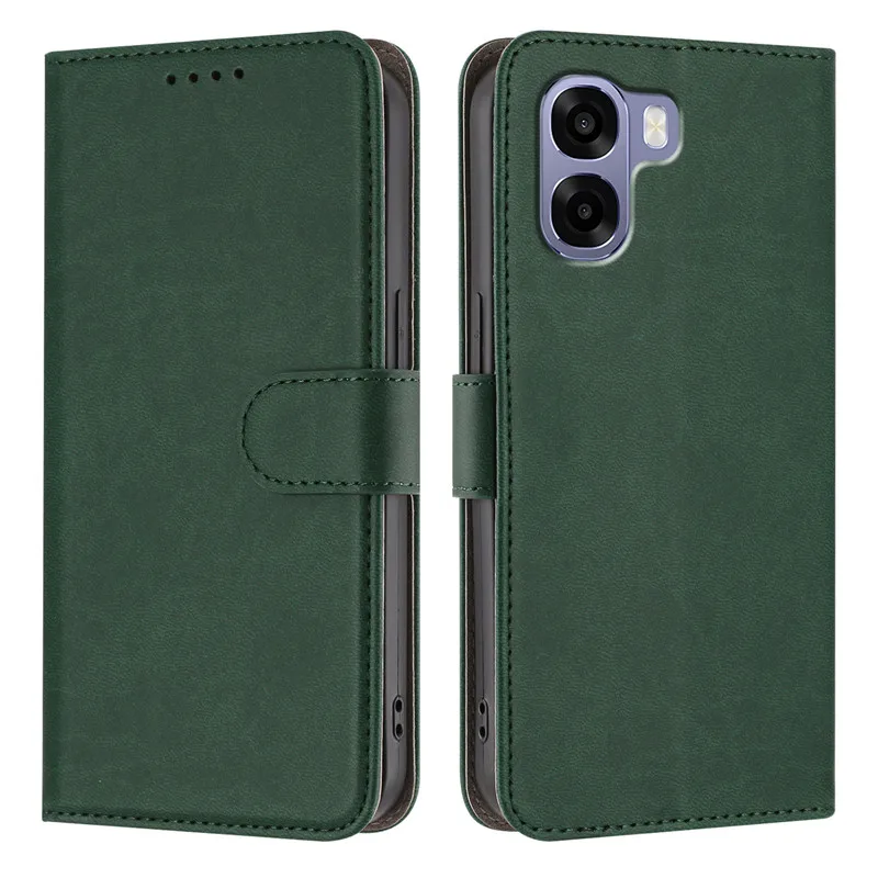 Leather Wallet Flip Case with Magnetic Closure and Card Holder