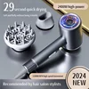 New Hair Salon Hair Dryer EU/UK Plug High-Power Quick Drying Net Red Blue Light Hair Salon Home Silent Hammer Hair Dryer 1