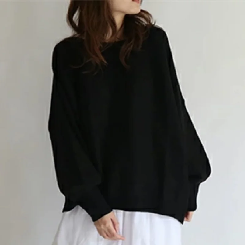 OCEANLOVE 일본 스타일 후드티, 등 붕대, 루즈한 스웻셔츠, 우아한 솔리드 캐주얼, 올 매치 여성 후드티, 가을 겨울