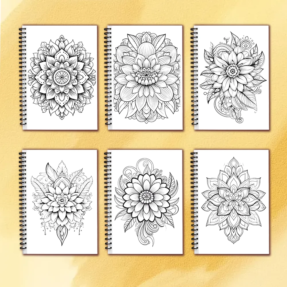 Spiral Coloring book -30 Sheets adult coloring book, 11.3 x 8.3 inches, 100g thick paper, drawing book, homecoming holiday gift 6