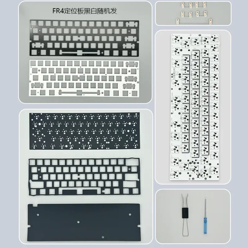 Wooting60HE PCBのみ Customized Wooting 60HE PCB Via 61keys Single Mode Hot Swap