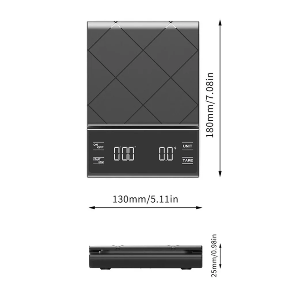  KitchenTour Digital Kitchen Scale - 3000g/0.1g High Accuracy  Precision Multifunction Food Meat Scale with Back-Lit LCD Display(Batteries  Included): Home & Kitchen