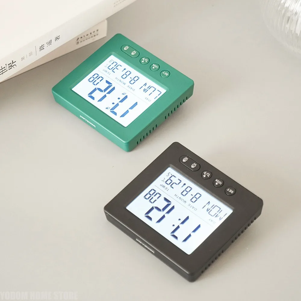Multifunctional Radio Controlled Digital Alarm Clock Temperature Display 5 Minute Snooze Dual Alarm Modes Bedroom Desk Clock 1 Multifunctional Radio Controlled Digital Alarm Clock Temperature Display 5 Minute Snooze Dual Alarm Modes Bedroom Desk Clock 1