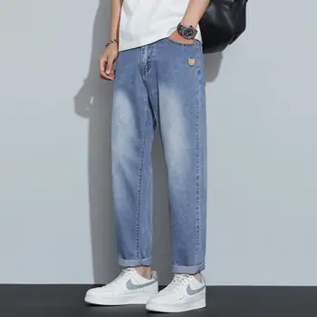 Trend-in Men's Towns Trend-fit Wet 9-part Denim Pants Casual Daily Look DN0821