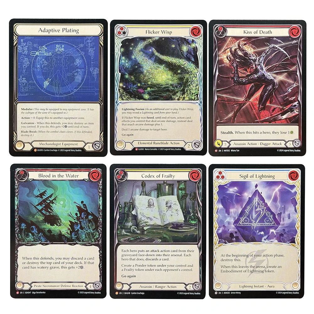 FAB Regular Cards Flicker Wisp Adaptive Plating Codex of Bloodrot