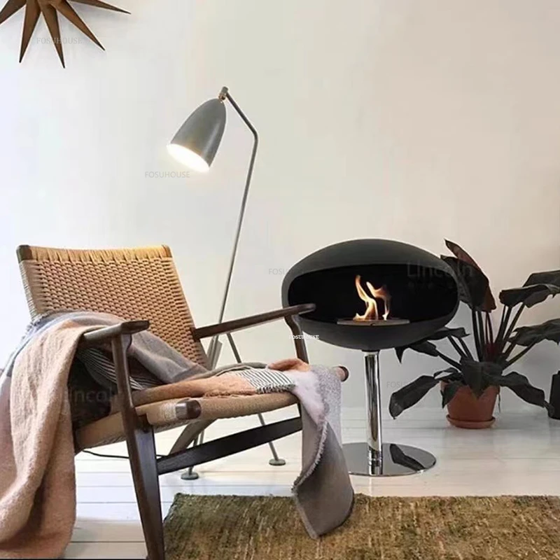 European Floor-standing Decorative Fireplaces Villa Homestay Home Living Room Fireplace Heater Designer Home Fireplace Ornaments electric fireplace