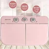Home semi-automatic double-barrel washing machine suitable for dormitory washing portable 3